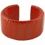 Genuine ostrich leather bracelet OSL-BR30 Red