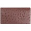 Genuine ostrich leather exclusive wallet OSLW801E Brown