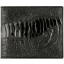 Genuine ostrich leather wallet OSOL04 Black