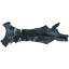 Genuine ostrich leg skin OSSKIN002 Black