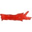 Genuine ostrich leg skin OSSKIN002 Fire Red