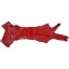 Genuine ostrich leg skin OSSKIN002 Red