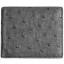 Genuine ostrich leather wallet OSSW001 Black