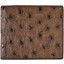 Genuine ostrich leather wallet OSSW003 Brown