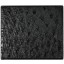 Genuine ostrich leather wallet OSSW004 Black