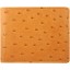 Genuine ostrich leather exclusive wallet OSSW501E Tan