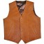 Genuine ostrich leather vest OSVEST001