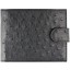 Genuine ostrich leather wallet OSSW100T Black
