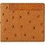 Genuine ostrich leather wallet OSW2-100A Tan