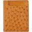 Genuine ostrich leather wallet OSW2-700A Tan