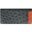 Genuine ostrich leather wallet OSW2-875A Black