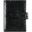 Genuine python leather passport wallet PANW50PT Black