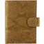 Genuine python leather passport wallet PANW50PT Brown