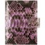 Genuine python leather passport wallet PANW50PT Light Violet