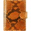Genuine python leather passport wallet PANW50PT Orange