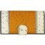 Genuine snake and ostrich leather wallet PATW130PIN-OS Natural / Tan