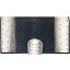 Genuine snake and stingray leather wallet PATW130PIN-ST Natural / Grey