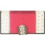 Genuine snake and stingray leather wallet PATW130PIN-ST Natural / Pink