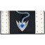 Genuine snake and stingray leather wallet PATW131PIN-ST Natural / Black / Blue
