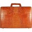 Genuine alligator leather attache case JBCP-G Tan