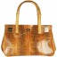 Genuine snake leather bag PBG8215SSN Tan