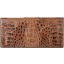 Genuine alligator leather wallet PCM011 Brown