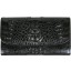 Genuine alligator leather wallet PCM03 Black