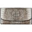 Genuine alligator leather wallet PCM03 Natural