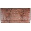 Genuine alligator leather long wallet PCM33 Brown