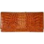 Genuine alligator leather long wallet PCM33 Tan