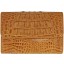 Genuine alligator leather wallet PCM81-1 Peanut