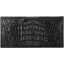 Genuine alligator leather wallet PCMM Black