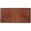 Genuine alligator leather wallet PCMM Brown