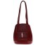 Genuine stingray leather bag PLR28 Burgundy