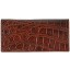 Genuine crocodile leather wallet PPSS011 Brown