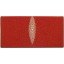 Genuine stingray leather wallet PR011 Fire Red