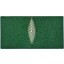 Genuine stingray leather wallet PR011 Green