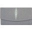 Genuine stingray leather wallet PR04 Grey