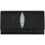 Genuine stingray leather wallet PR183 Black
