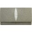 Genuine stingray leather wallet PR183 Grey