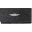 Genuine stingray leather wallet PR33 Black