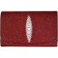 Genuine stingray leather long wallet PR52 Burgundy