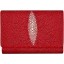 Genuine stingray leather wallet PR63 Fire Red