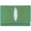 Genuine stingray leather wallet PR63 Jade Green