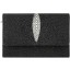 Genuine stingray leather wallet PR814 Black