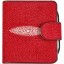 Genuine stingray leather wallet PR93 Fire Red
