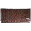 Genuine snake leather wallet PSM33 Brown
