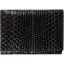 Genuine snake leather wallet PSN95 Black