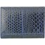 Genuine snake leather wallet PSN95 Midnight Blue