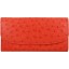 Genuine ostrich leather exclusive wallet PSOS03 Fire Red